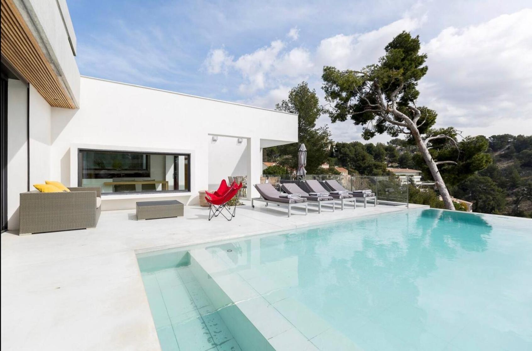Magnifique Villa D'Architecte & Piscine A Debordement Marseille Exterior photo